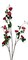 59" Tall Faux Pink Rose Spray Branch – Realistic Artificial Long Stem for Vases & Wedding Decor-FSR346-BT